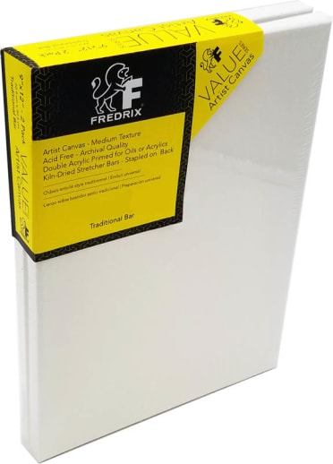 Creative Series Primed Poly/Cotton Stretched Canvas 12" x 16" - Pack of 2