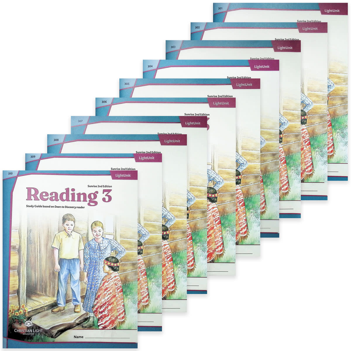 Christian Light Doors to Discovery Reading 3 LightUnits Only Set Sunrise 2nd Edition