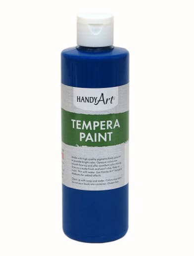 Blue Tempera Paint 8 oz.