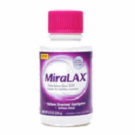 MiraLAX Polyethylene Glycol 3350 Laxative MK 587024