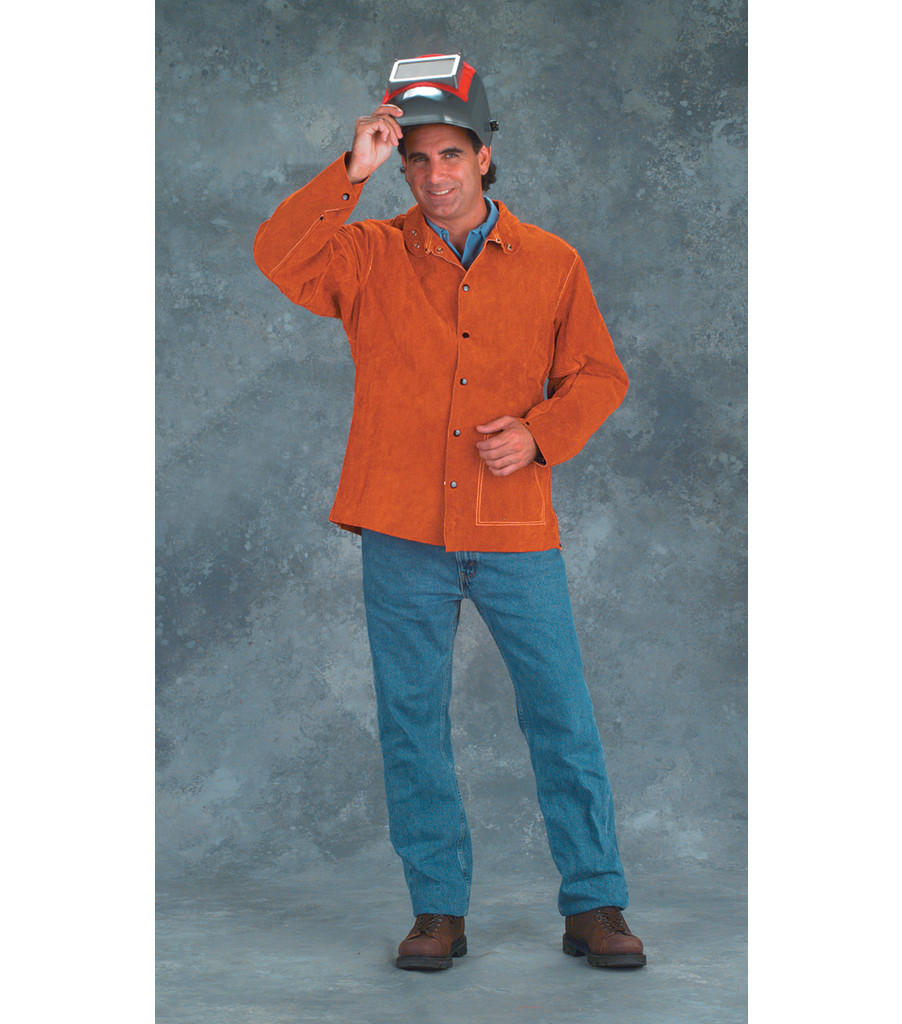 30" Jackets: Imported Rust Split Leather (Style B), , large image number 0