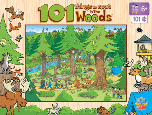 101 Things to Spot in the Woods (100 Piece Puzzle)