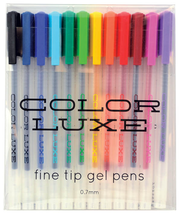 Neon Colour Gel Pens ( Set Of 12 Colours )