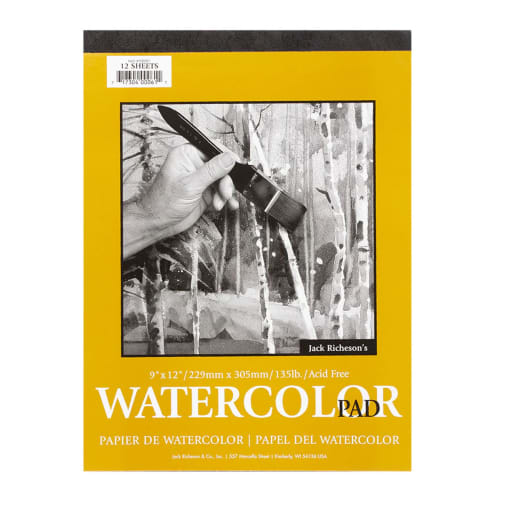 Watercolor Pad 9"x12" (12 sheets)