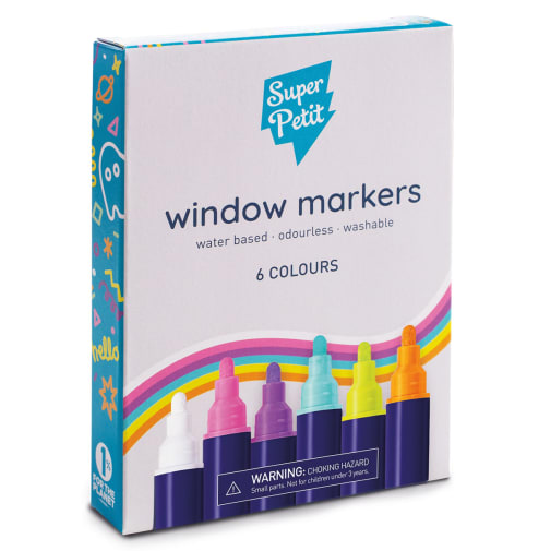 Window Markers (6 colors)