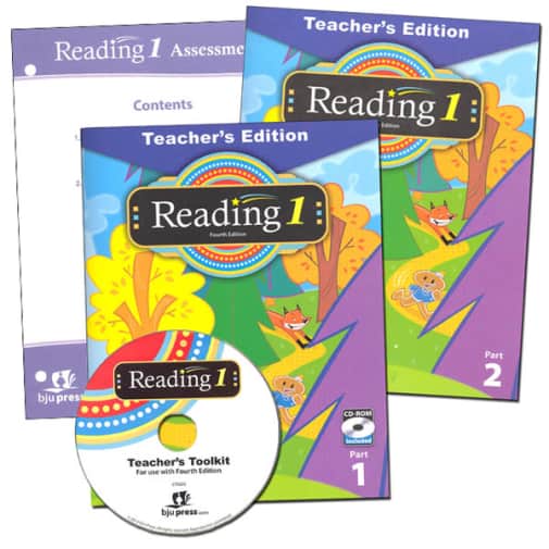 BJU Press Reading 1 Teacher Edition with CD 4th Edition (copyright update)
