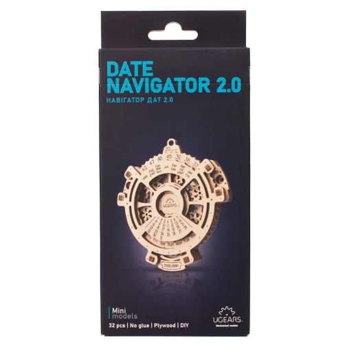 Ugears 3D Wooden Mechanical Model Date Navigator 2.0