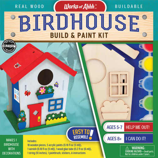 Birdhouse Build & Paint Kit