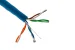 Cat5e Bulk Ethernet Cable, Unshielded, Solid, CMR, Pull Box, 1000 ft, 350 Mhz, Blue