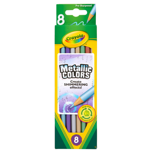 Crayola Metallic Colored Pencils 8 Count