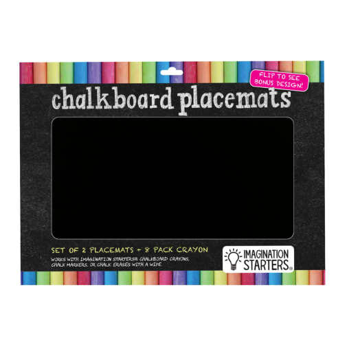 Chalkboard Placemat Coloring Set - Creative