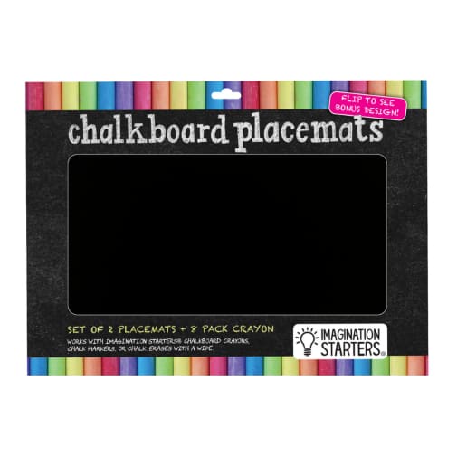 Chalkboard Placemat Coloring Set - Creative