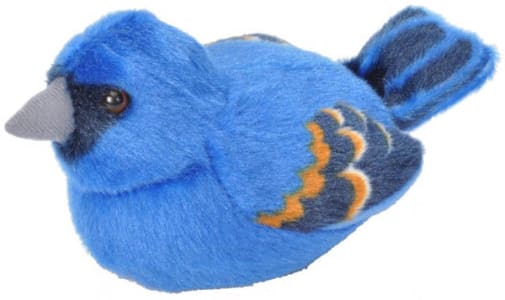 Audubon Bird: Blue Grosbeak Plush With Real Bird Call