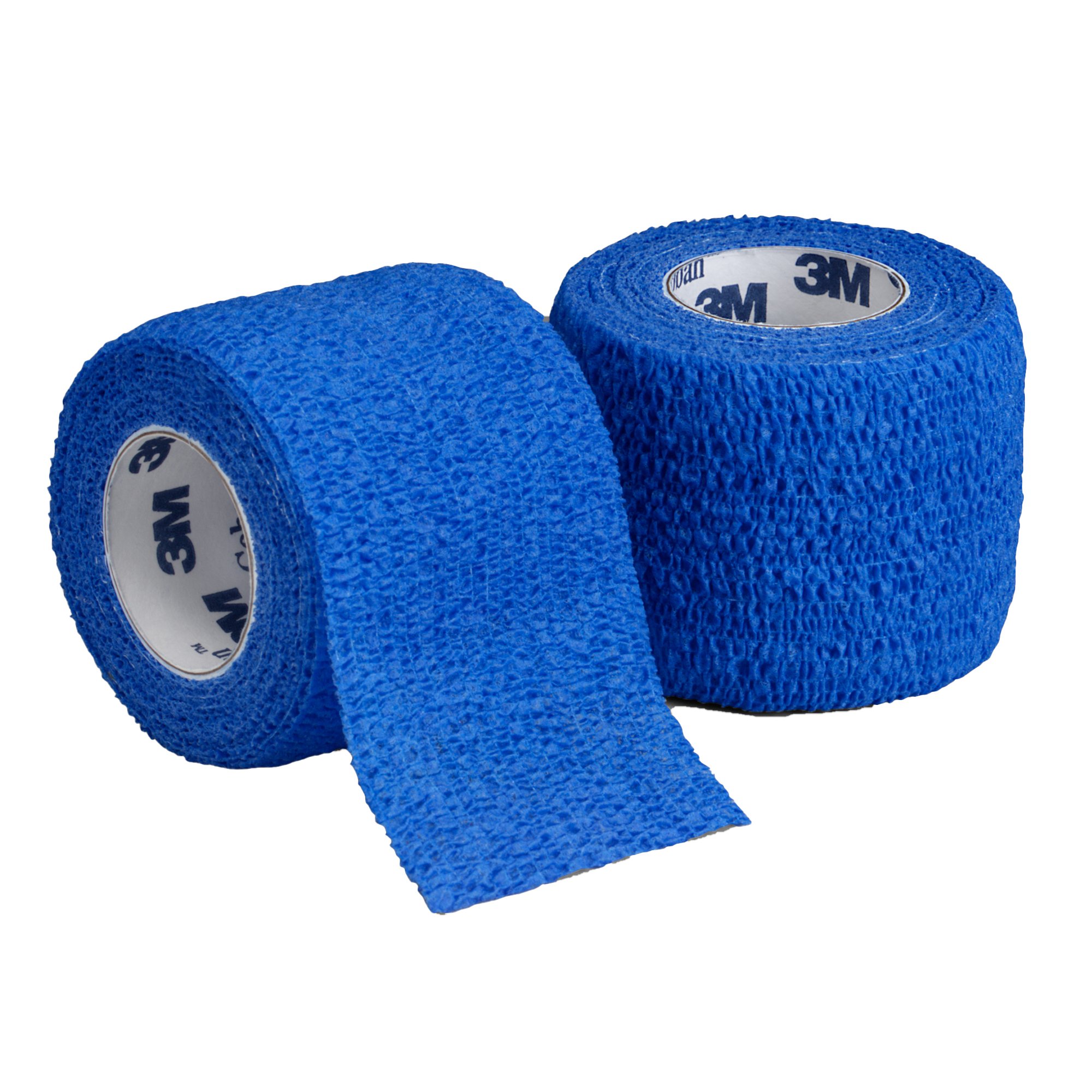 3M Coban Self-adherent Closure Cohesive Bandage, 3 Inch x 5 Yard, Blue MK 176489