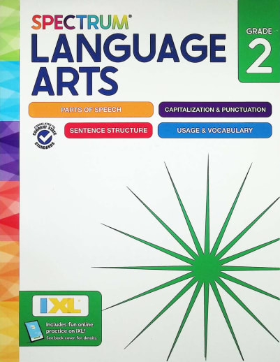 Spectrum Language Arts Workbook Grade 2 (2024 Edition)