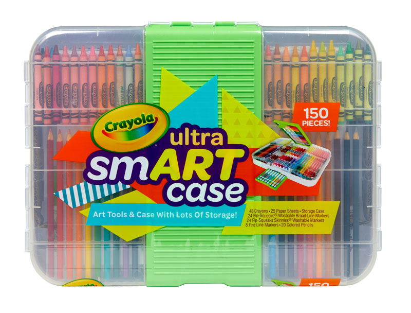 Colorations - Creative Artist Case - 150 pcs - Markers, Crayons, Colored  Pencils, Paper, Art Set for Kids, Coloring Kit, Washable