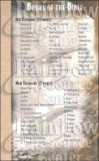 Books of the Bible Mind & Heart Memory Cards (Package of 12)