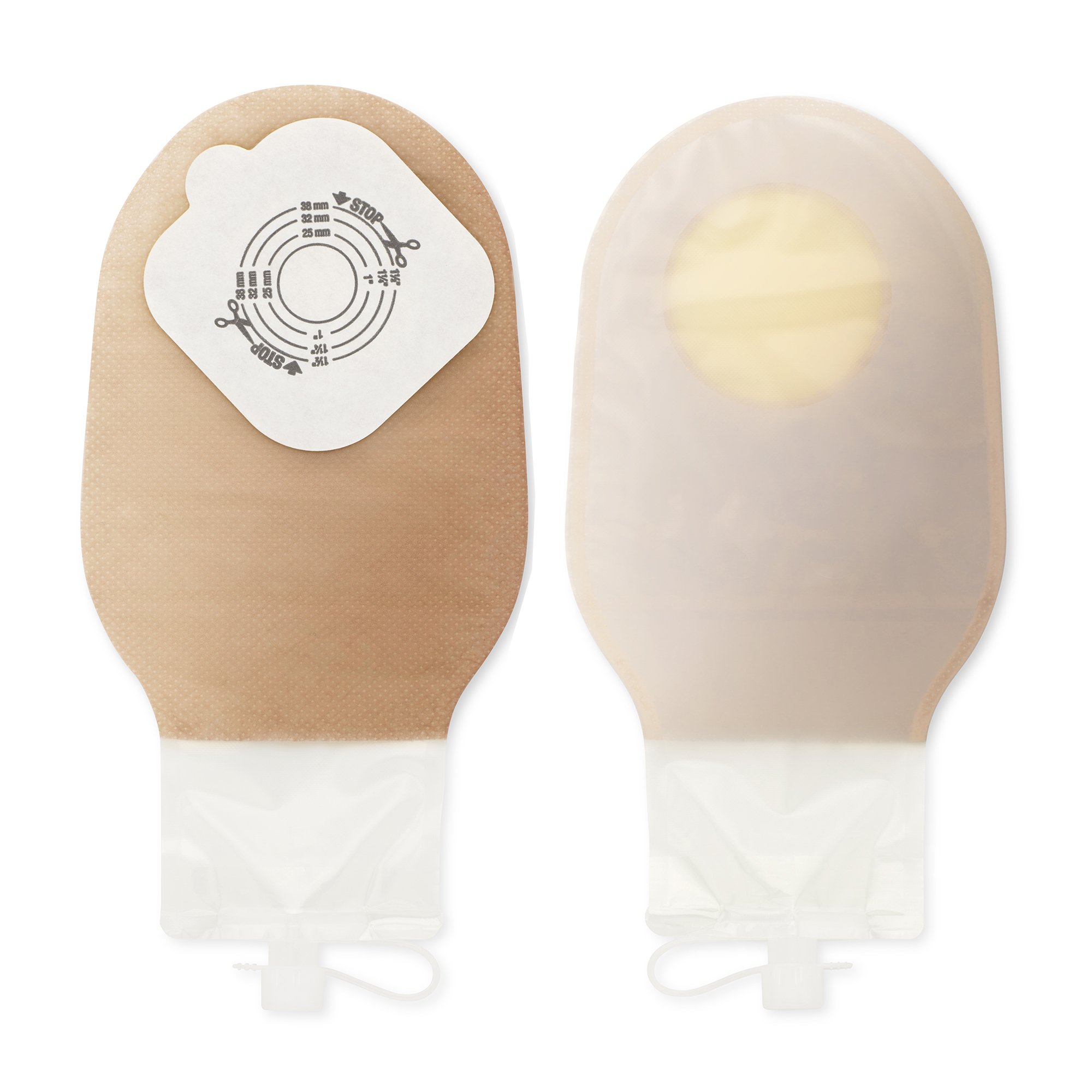 Pouchkins One-Piece Transparent Urostomy Pouch, Cut to fit up to 38 mm MK 569771