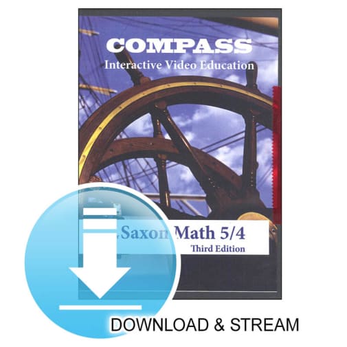 Compass Digital Download Saxon Math 5/4 3rd Edition