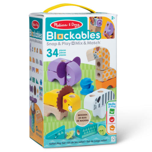 Melissa & Doug Blockables Safari Play Set