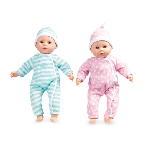 Melissa & Doug Mine to Love Twins - Luke & Lucy 15" Dolls