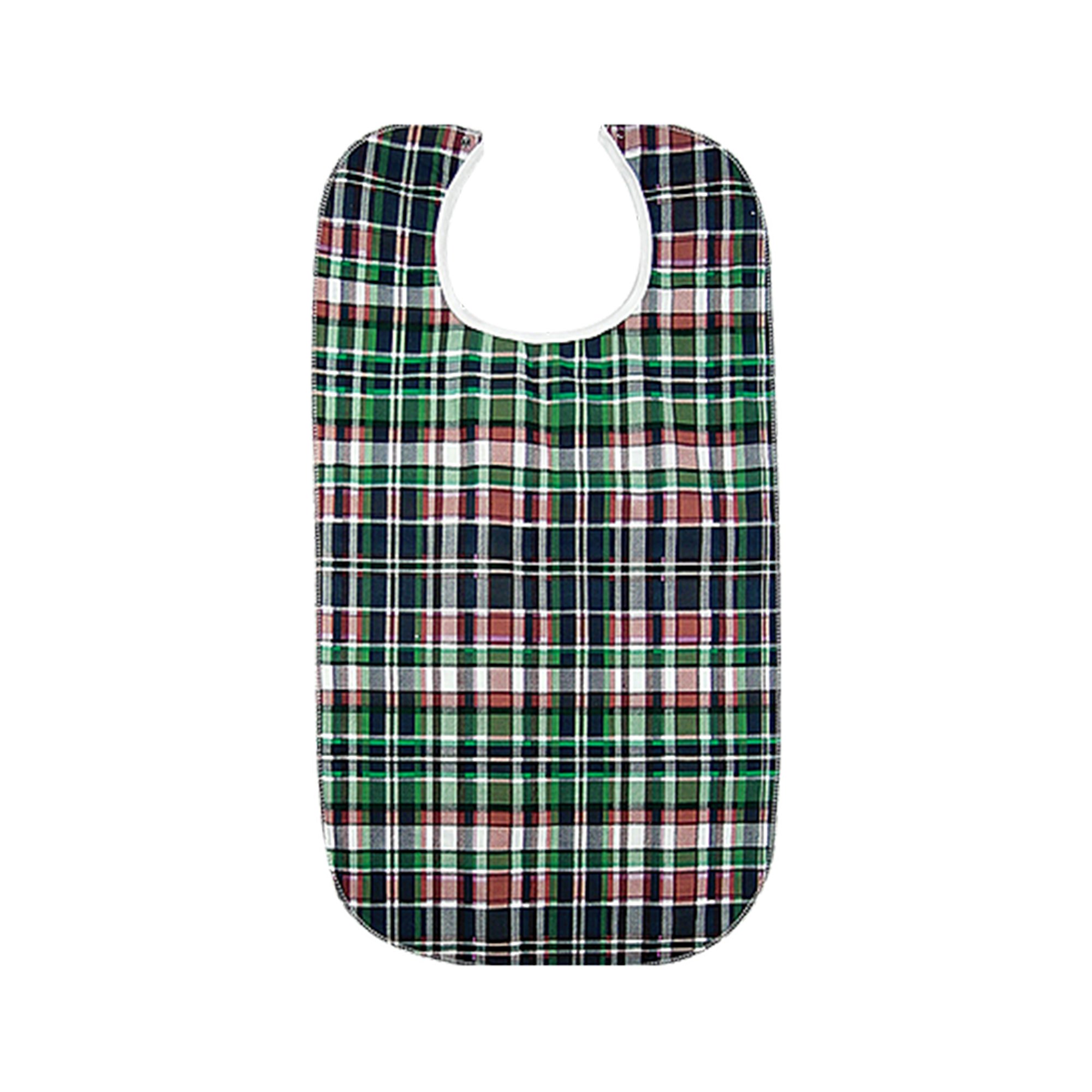 Beck's Classic Quilted Adult Bib, Highland Blue Plaid, 18 x 34 Inch MK 1015993