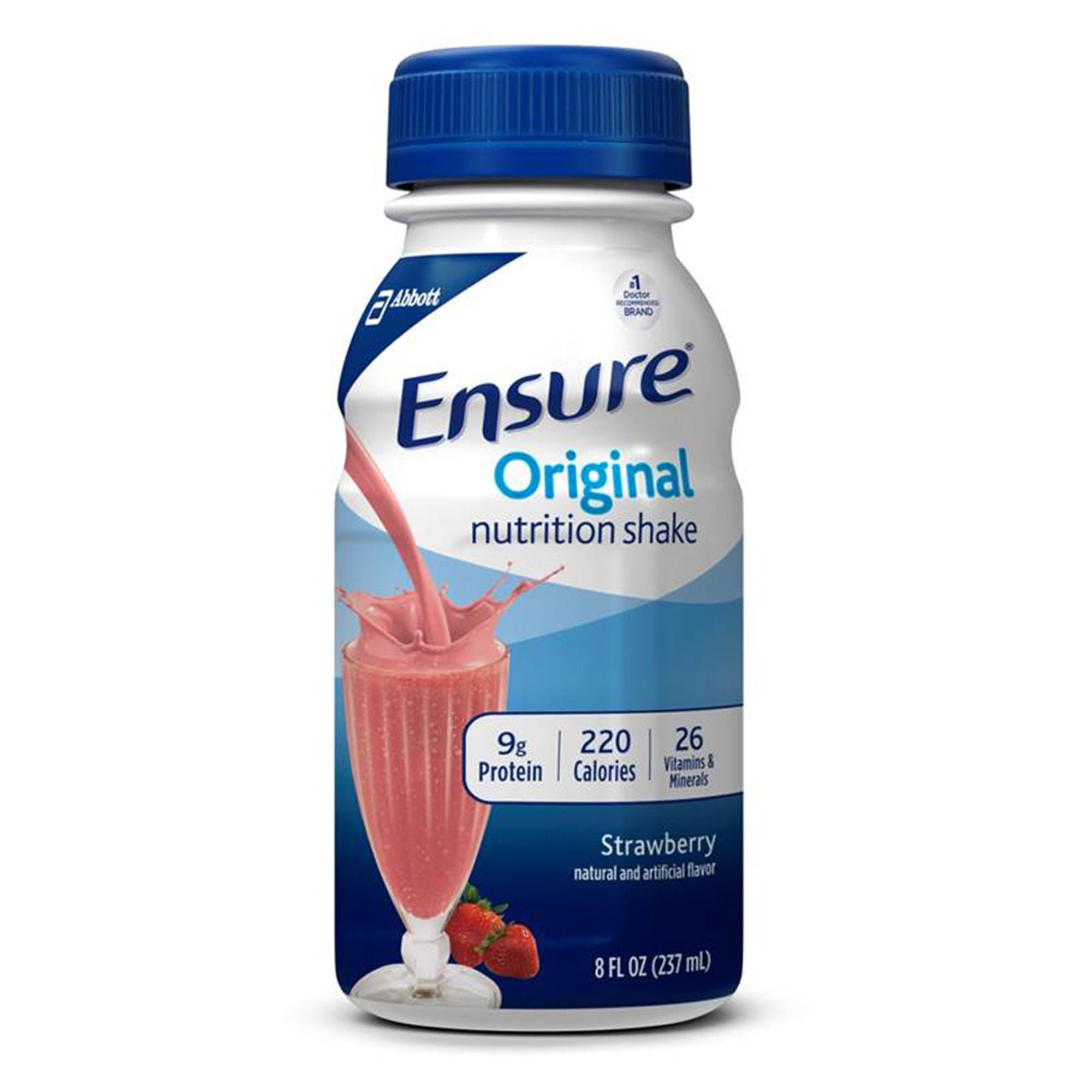 Ensure Original Nutrition Shake, Strawberry, 8-ounce bottle MK 1130822