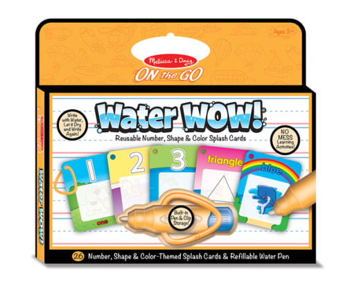 Melissa & Doug Water Wow! Number, Color, Shape Cards - On the Go Travel Activity