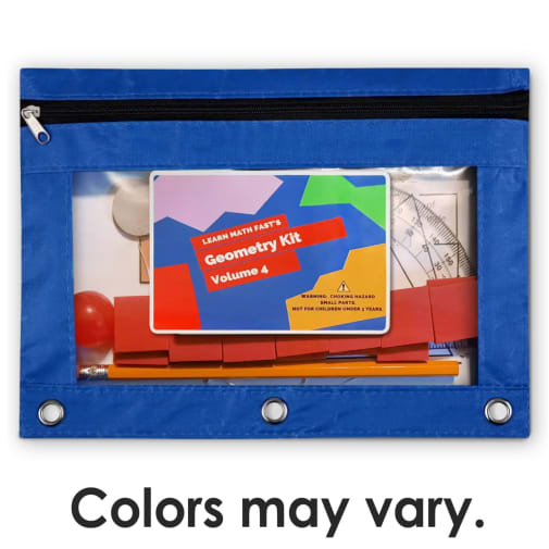 Learn Math Fast Geometry Kit for Volume 4