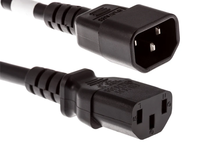 AC Power Cord, C14 to C13, 18 AWG, 5ft, Black AC Power Cord, C14 to C13, 18 AWG, 5ft, Black