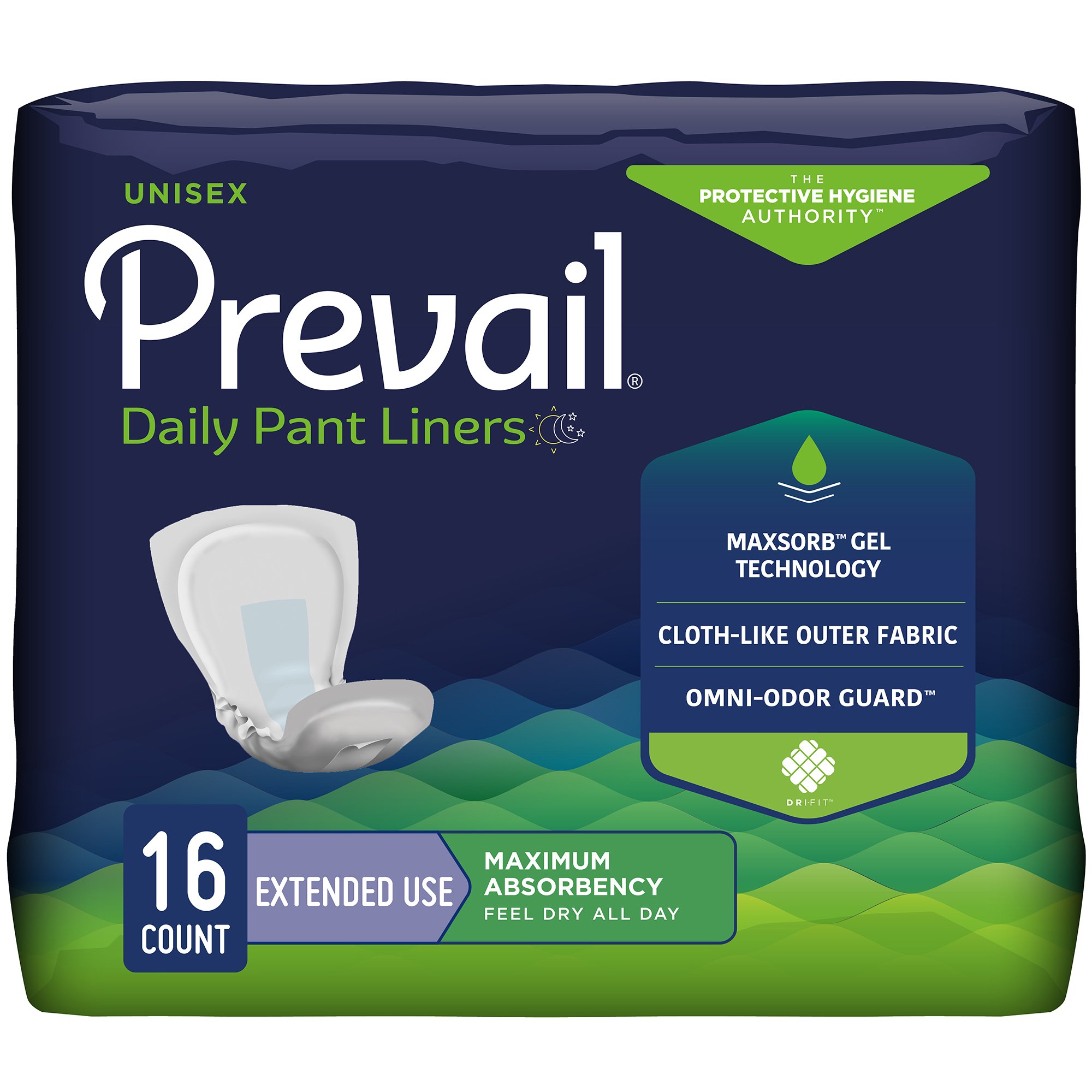 Prevail Daily Pant Liners Moderate Absorbency Incontinence Liner, 28 Inches MK 747199