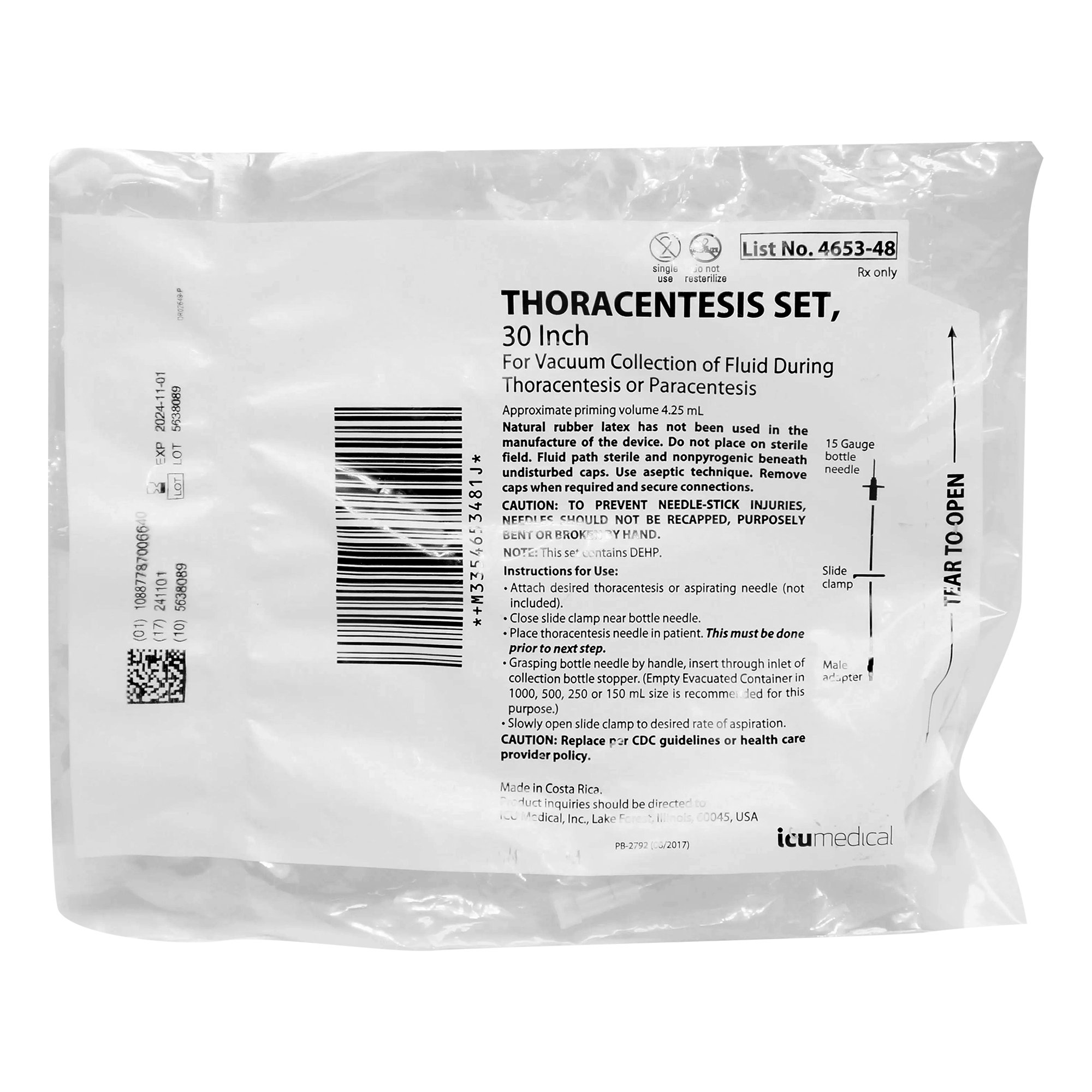 Portex Thoracentesis Kit MK 208975