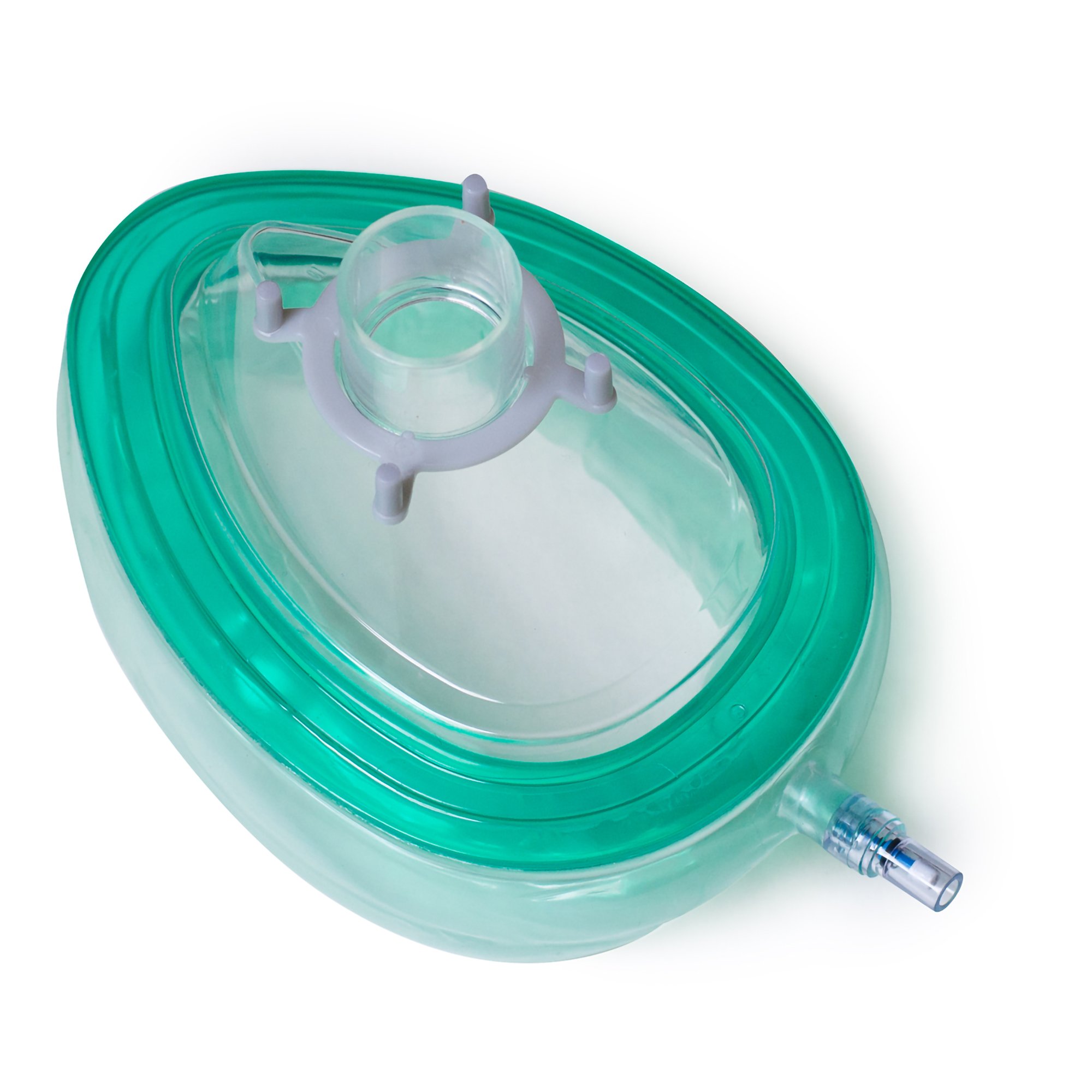 Anesthesia Mask McKesson Elongated Style Adult Large Hook Ring MK 1258016