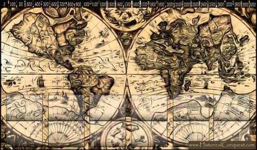 Historical Conquest Burning Map Play Mats