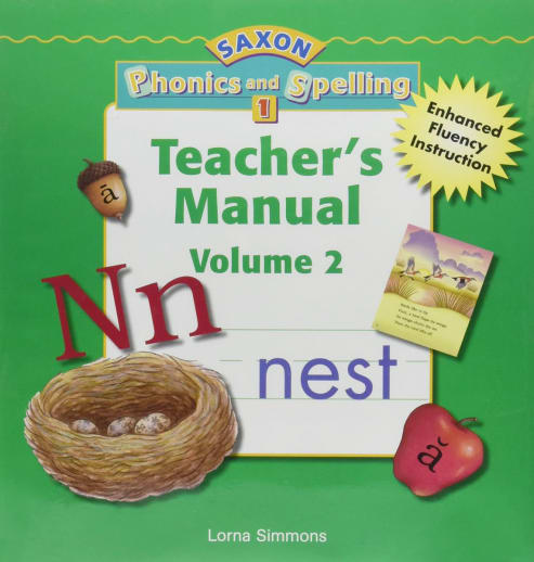 Saxon Phonics & Spelling 1 Teacher Edition Grade 1 Volume 2