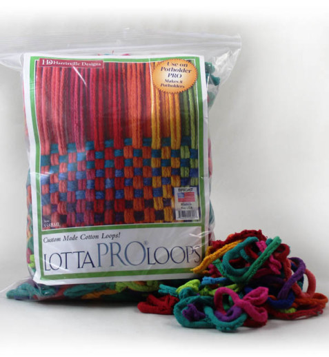 Lotta Loops Multi Colored Cotton Traditional Size - Brights