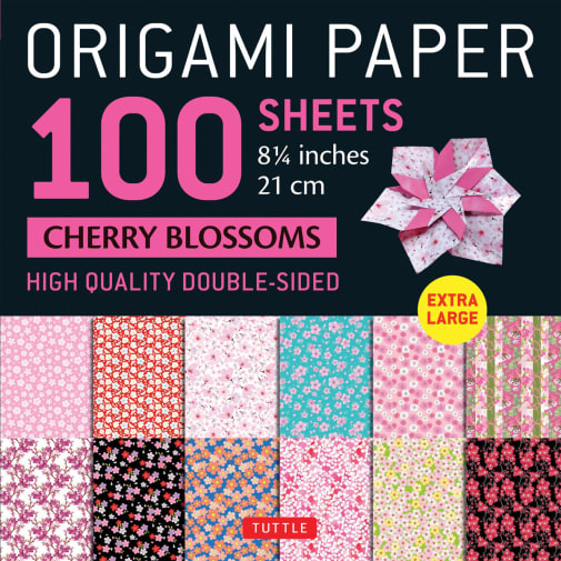 Origami Paper 100 Sheets Cherry Blossoms 8 1/4"