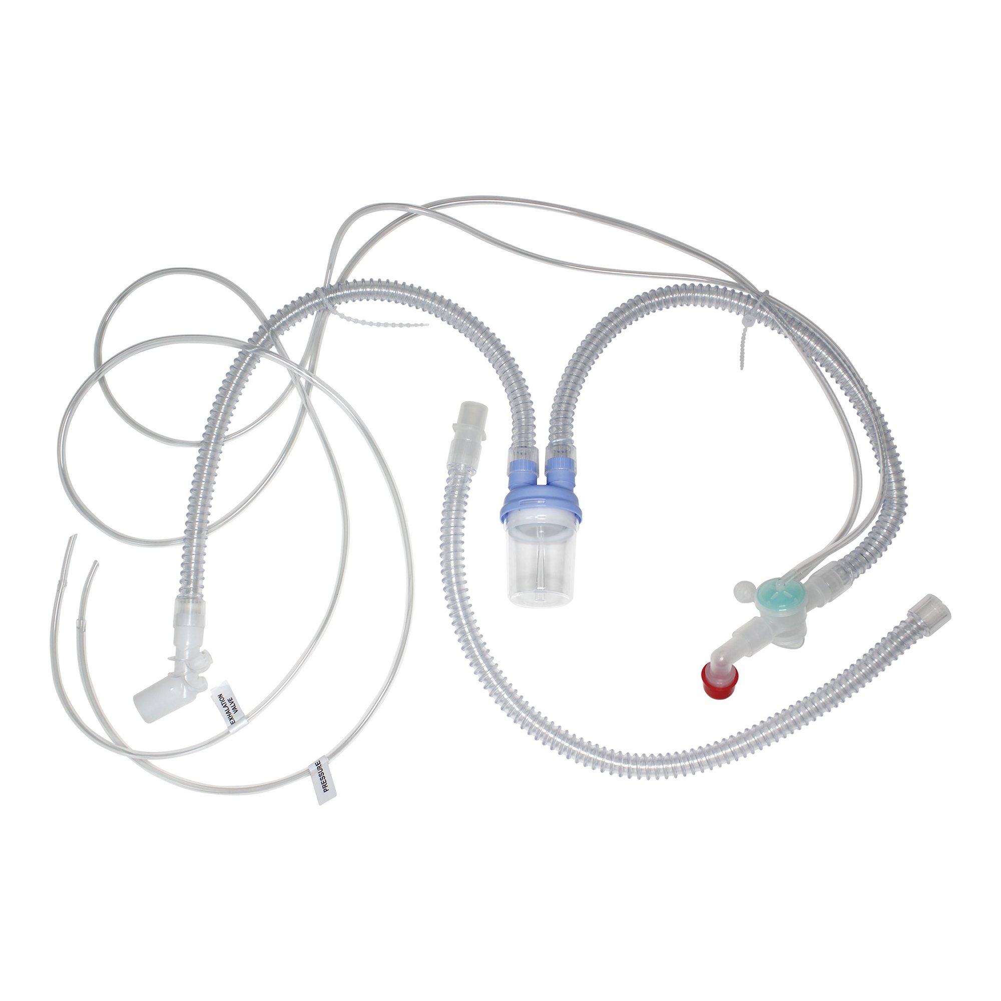 Ventilator Circuit Corrugated Tube 72 Inch Tube Dual Limb Pediatric Without Breathing Bag Single Patient Use Active Ventilator Circuit MK 1194609