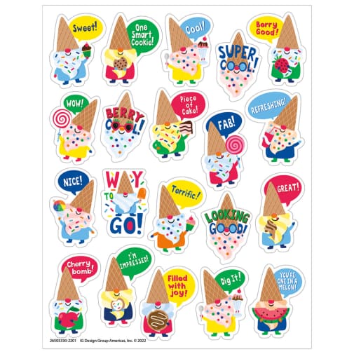 Dessert Gnomes (Candy) Scented Stickers
