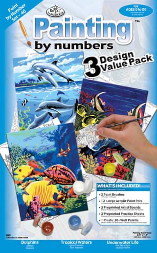 Painting By Numbers - Junior Small Sea Life (3 Design Value Pack)