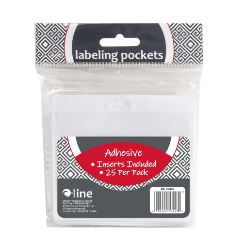 Labeling Pockets Self-Adhesive (25/package)