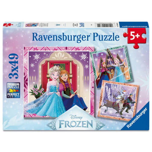 Disney Frozen Puzzle: 3 Puzzles (49 Piece each)