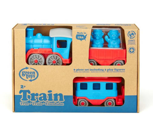 Green Toys Plastic Toy Train - Blue