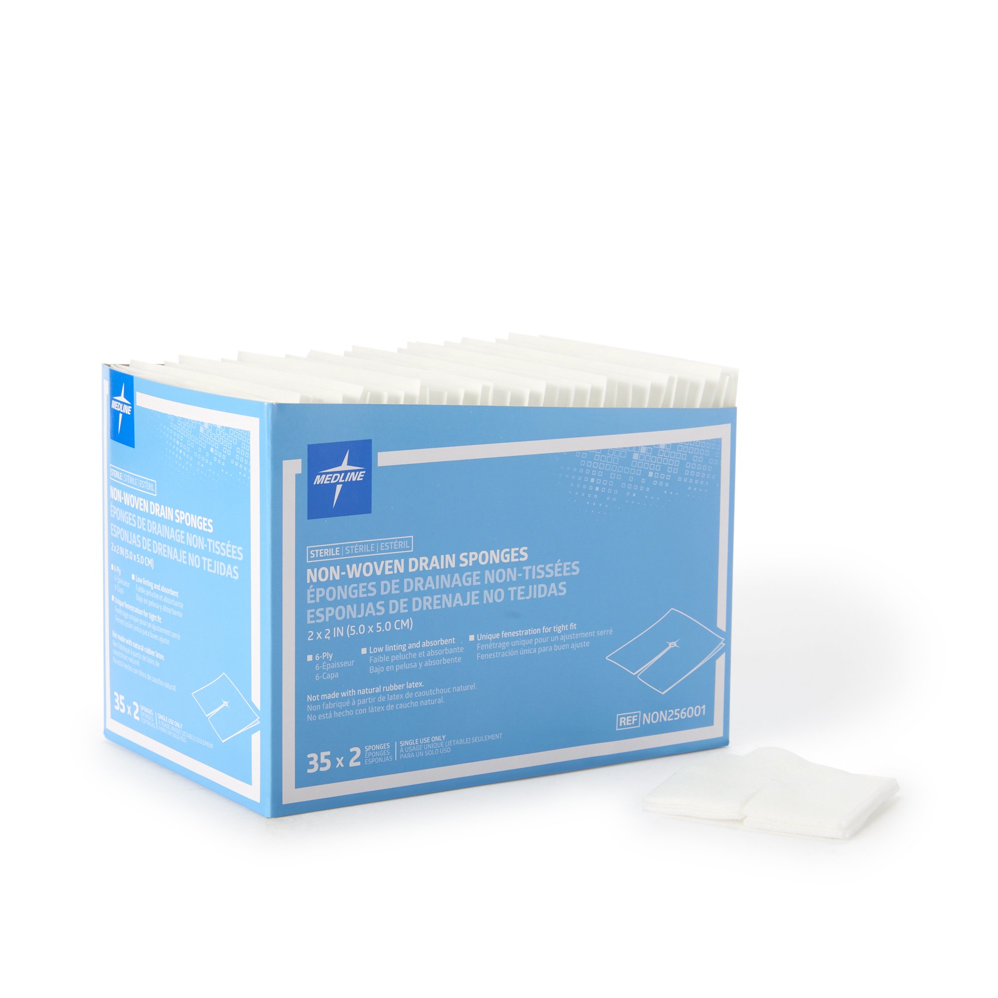 I.V. Sponge Medline 2 X 2 Inch 6-Ply Sterile 2 per Pack MK 1198567