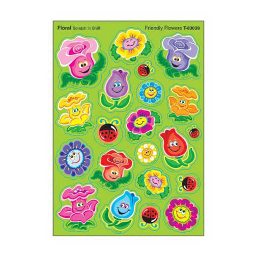 Scratch 'n Sniff Stinky Stickers: Friendly Flowers (Floral Scent)