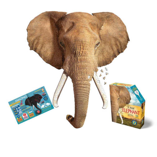 I AM Elephant Shaped Jigsaw Puzzle - 700 pieces