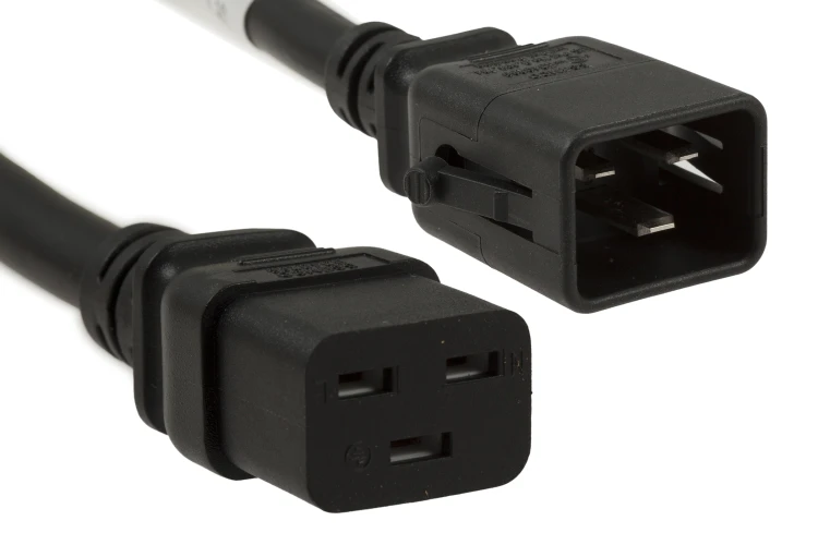 AC Power Cord, C19 to C20, 12 AWG, 3ft Black AC Power Cord, C19 to C20, 12 AWG, 3ft Black