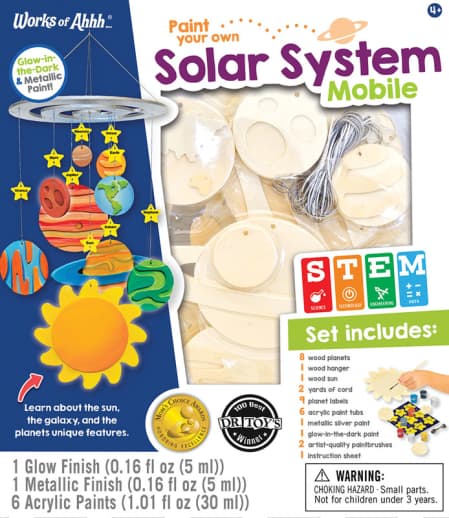 Paint Your Own Solar System Mobile