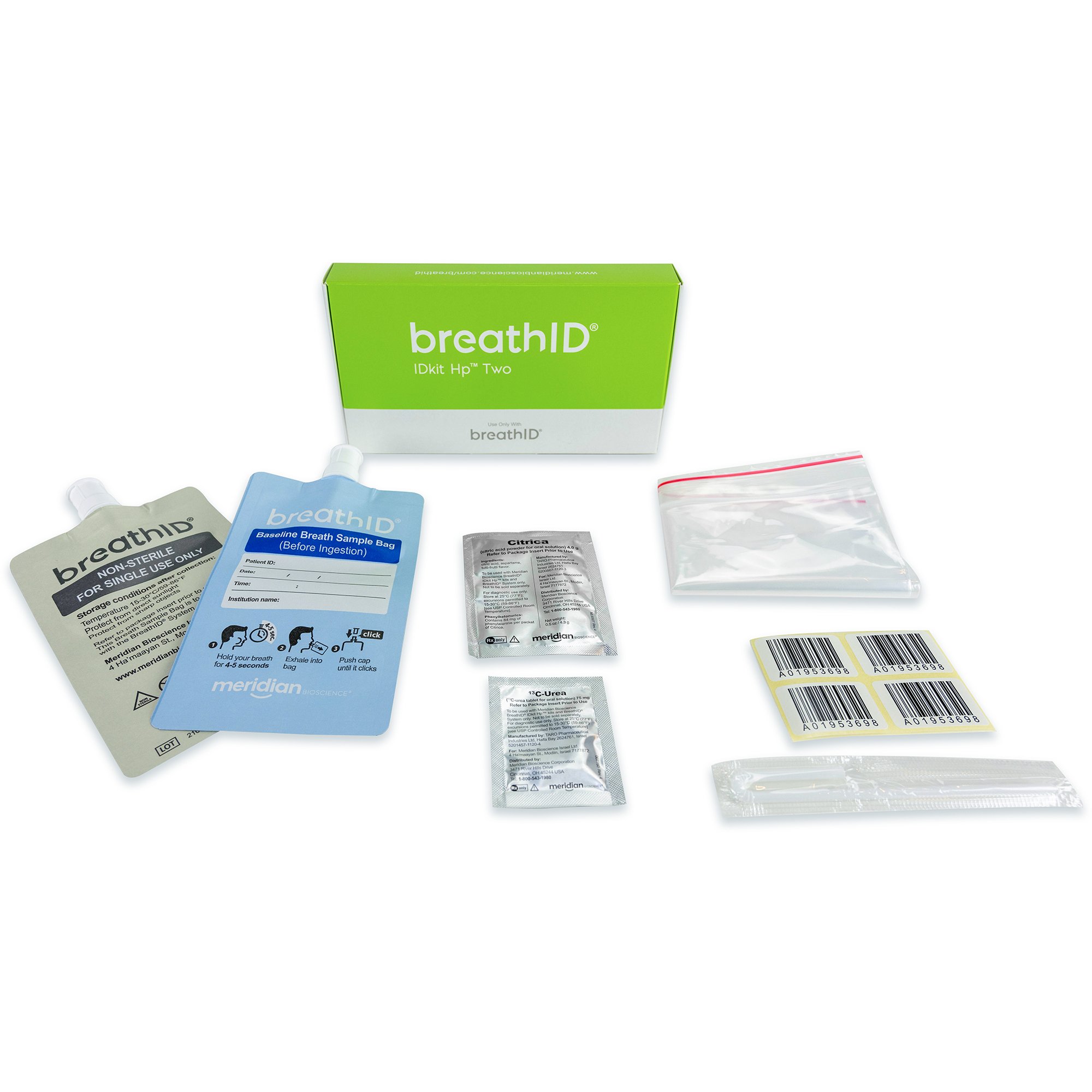 BreathID IDKit Hp Two H. Pylori Test Kit MK 1199285