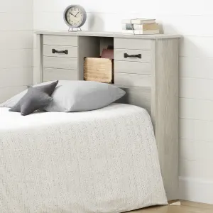 Bookcase Headboard with Doors